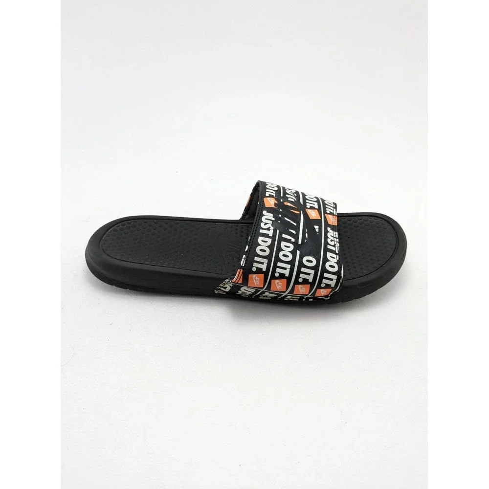 Mens Nike Benassi JDI Black Just Do It Slip On Sandals Slides 631261-016 Size 12
